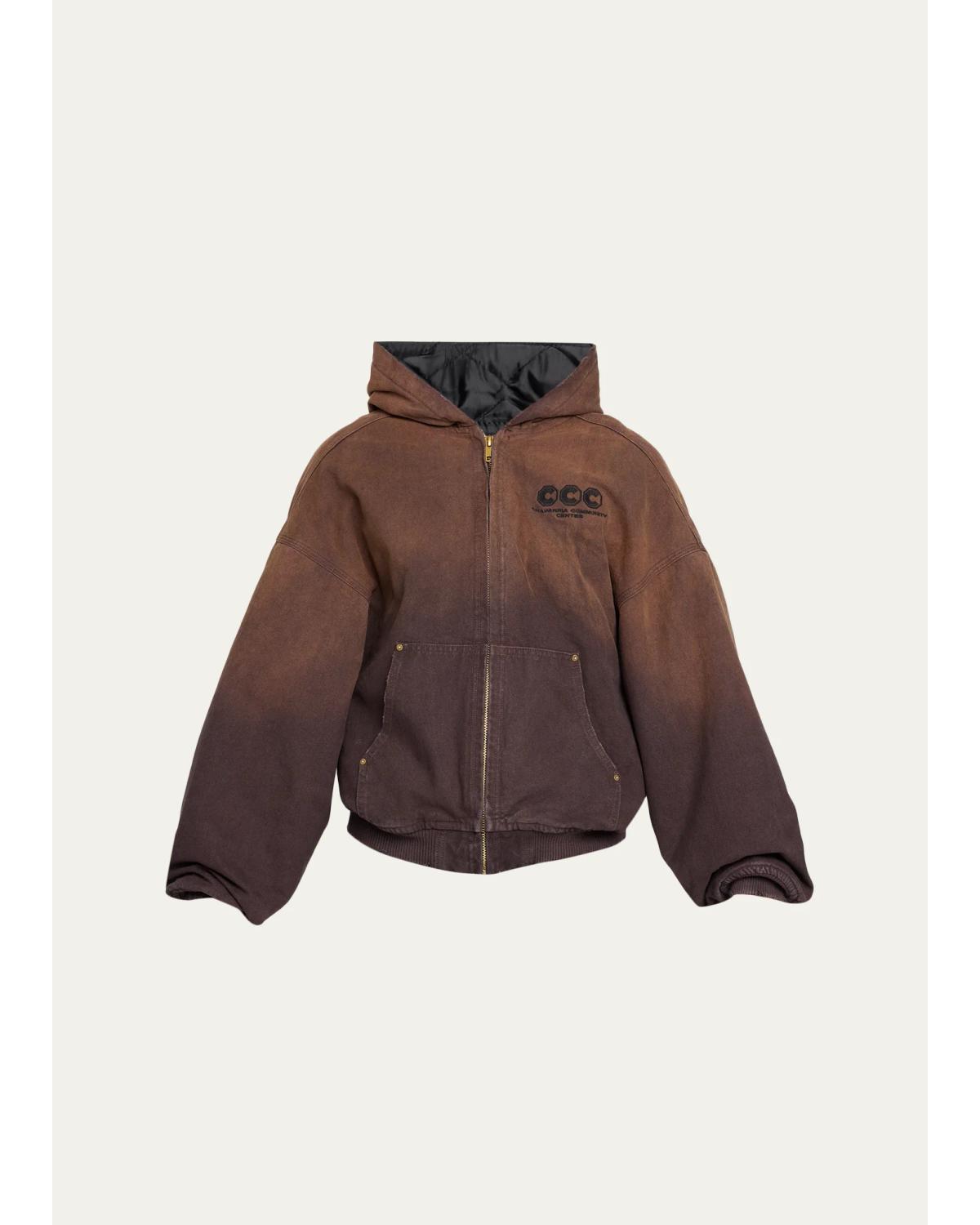 Men'S Faux Suede Tonal Ombré Jacket