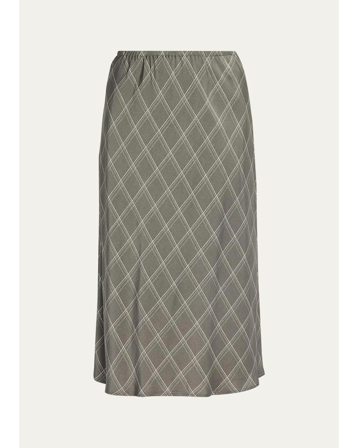 Diamond Plaid Midi