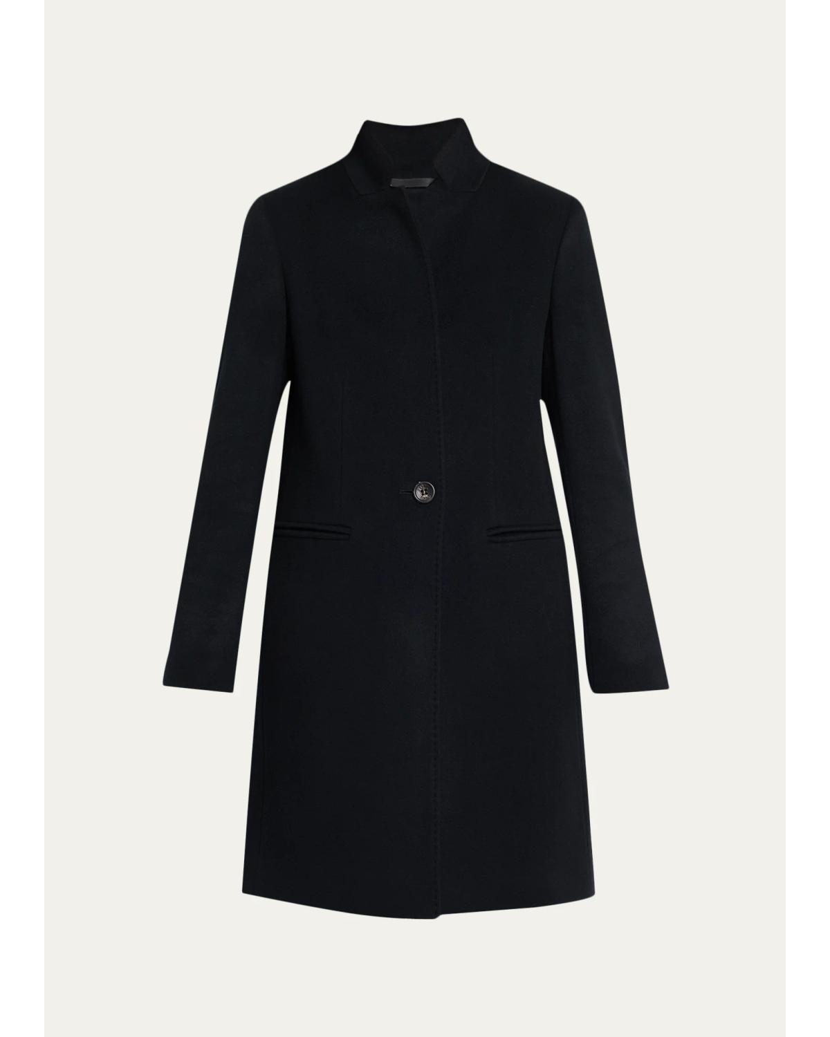 Inverted Notch Collar Pure Coat