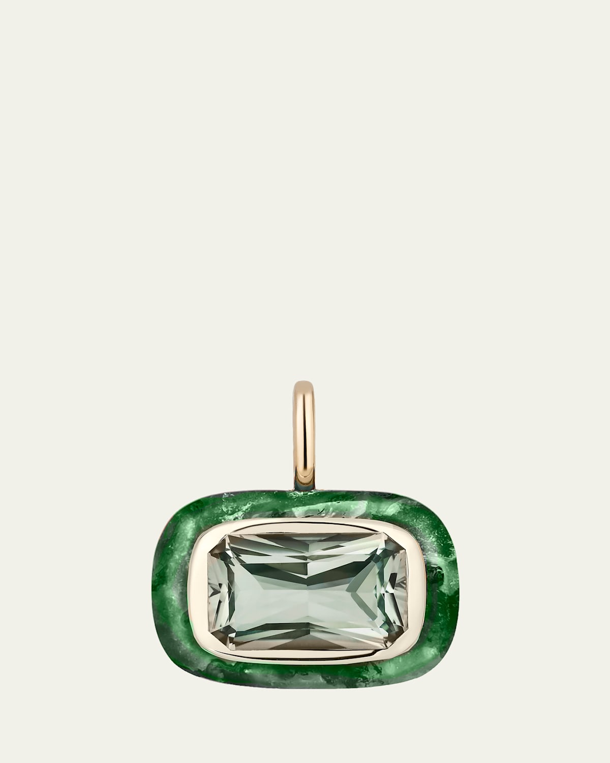 Mason and Books 14K Jumbo Floret Pendant with East-West Prasiolite and Jade | Thumbnail 4 Mason and Books 14K Jumbo Floret Pendant with East-West Prasiolite and Jade | Thumbnail 4