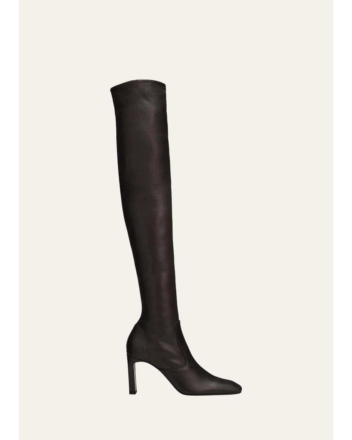 85Mm Leather Over-The-Knee Boots
