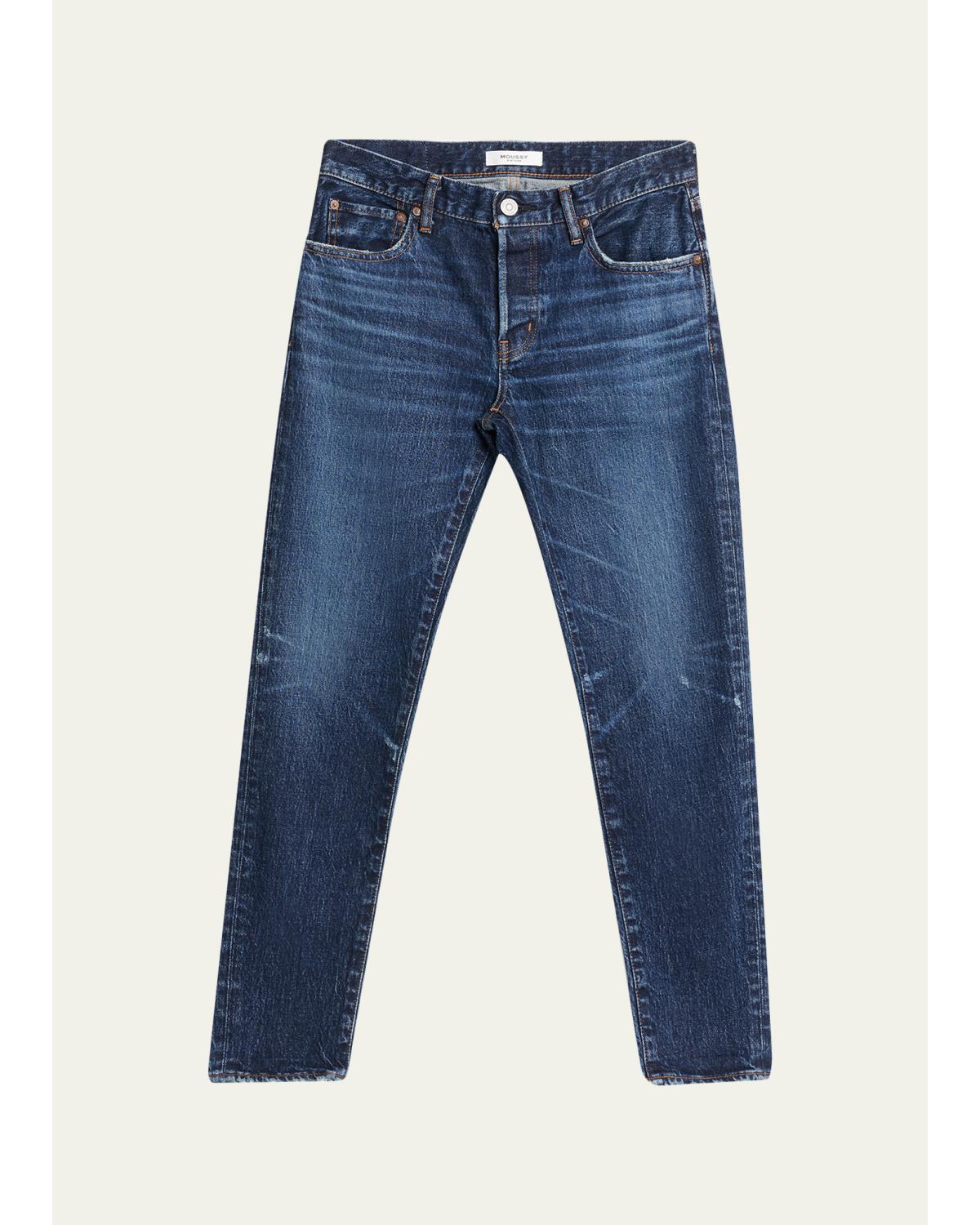 Carrol Mid-Rise Tapered Jeans