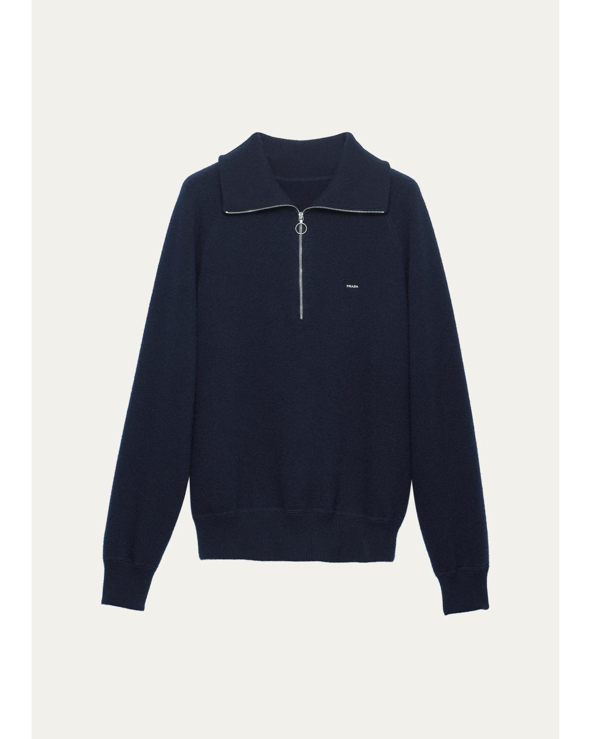 Men'S Wool And Cashmere Polo Sweater