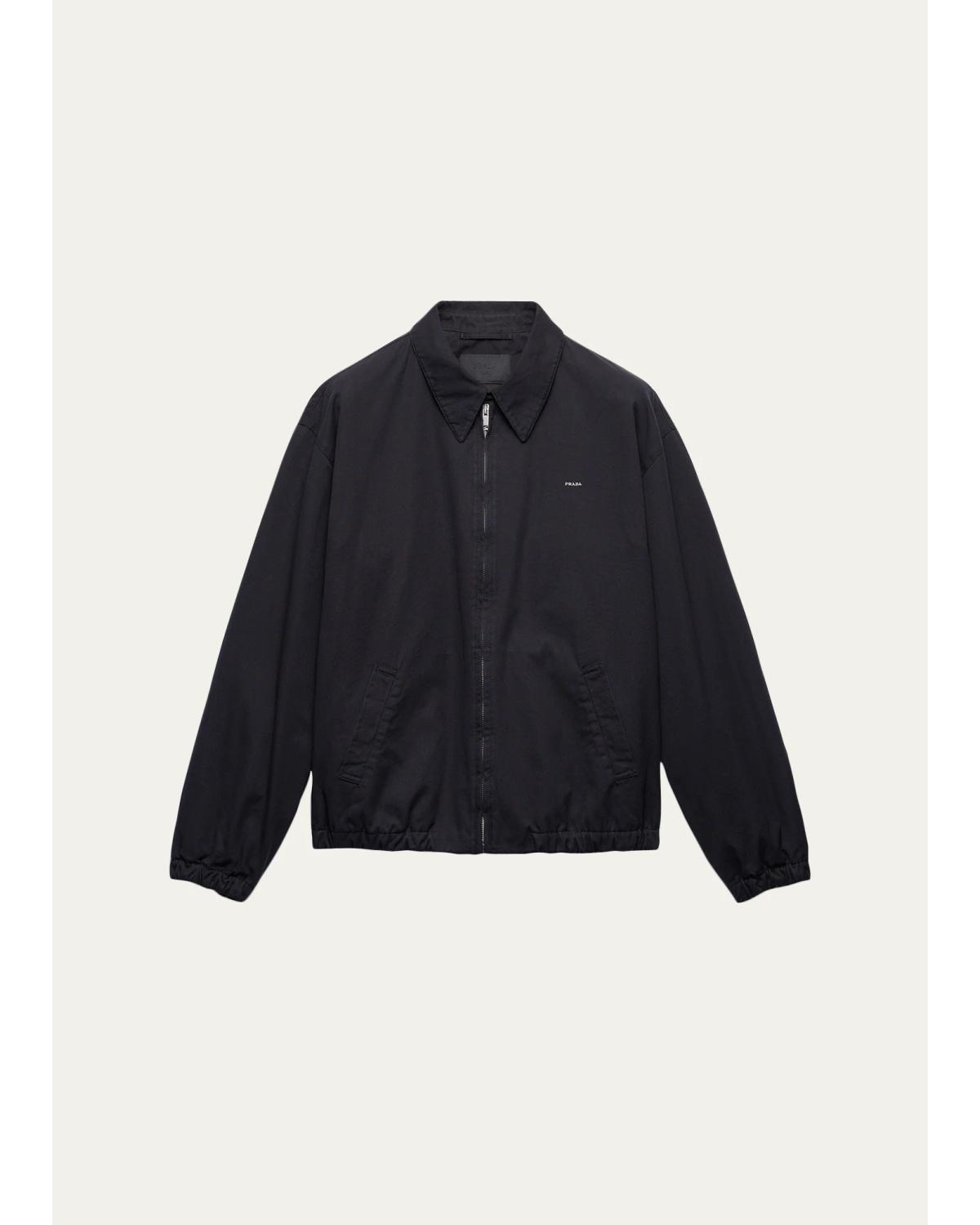 Men'S Cotton Poplin Zip-Front Jacket