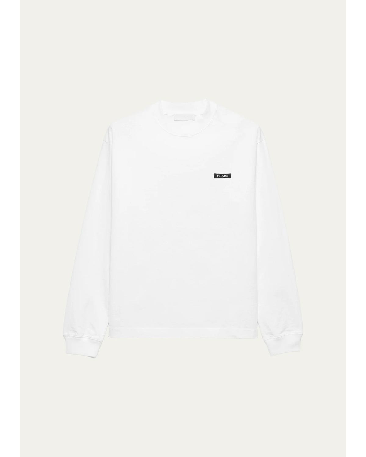 Men'S Logo Long-Sleeved Cotton T-Shirt
