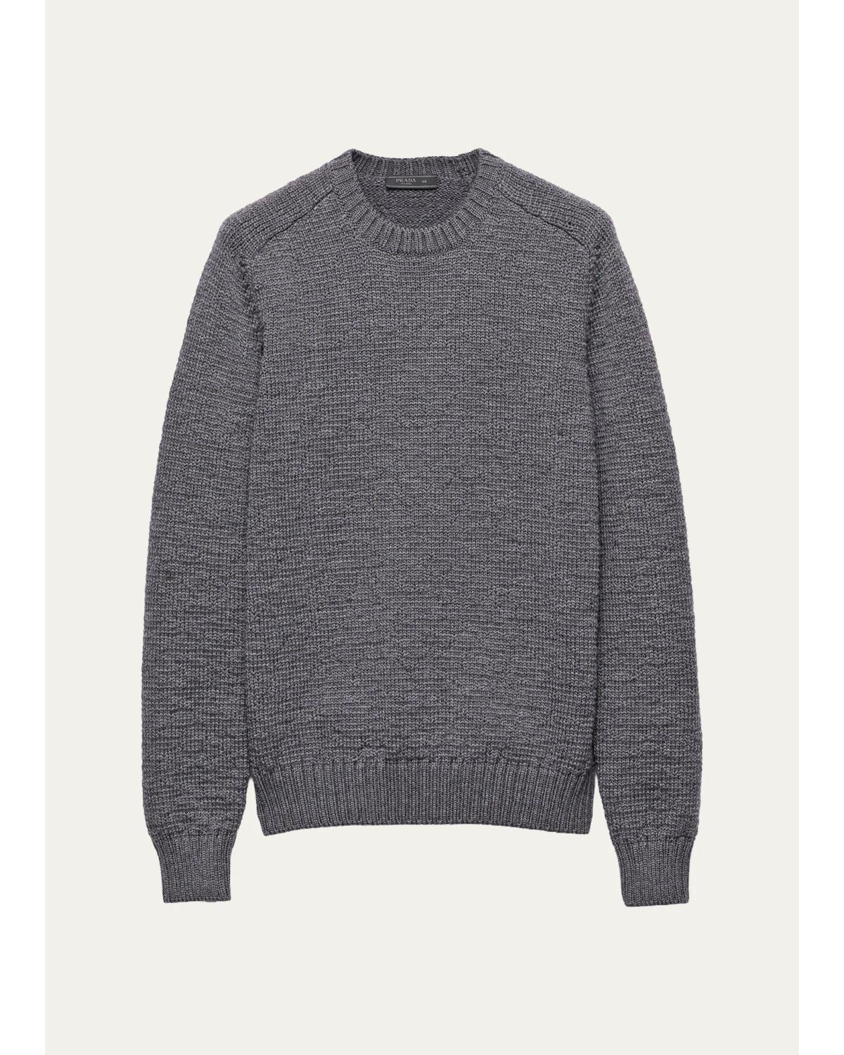 Men'S Wool Crewneck Sweater
