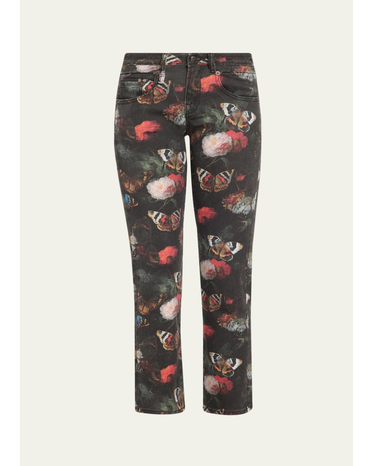 Boy Ankle Straight-Leg Denim Jeans