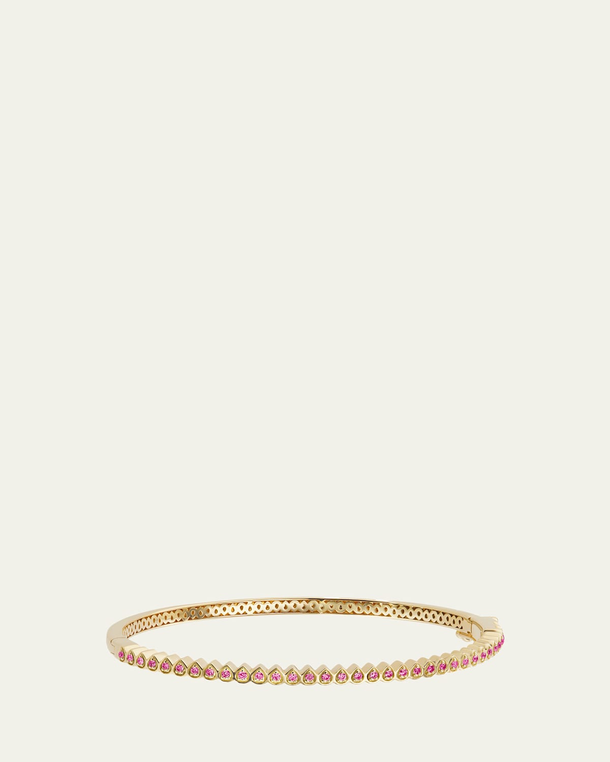 Orly Marcel 18K Petal Bangle Bracelet with Pink Sapphires | Thumbnail 1