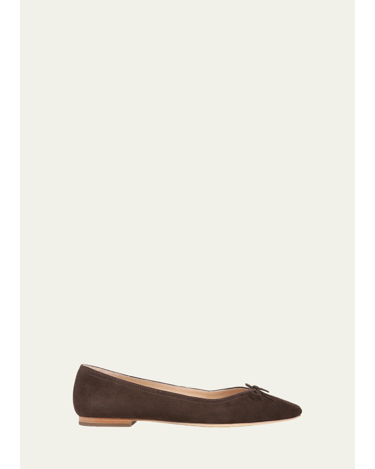 Cailey Suede Ballerina Flats