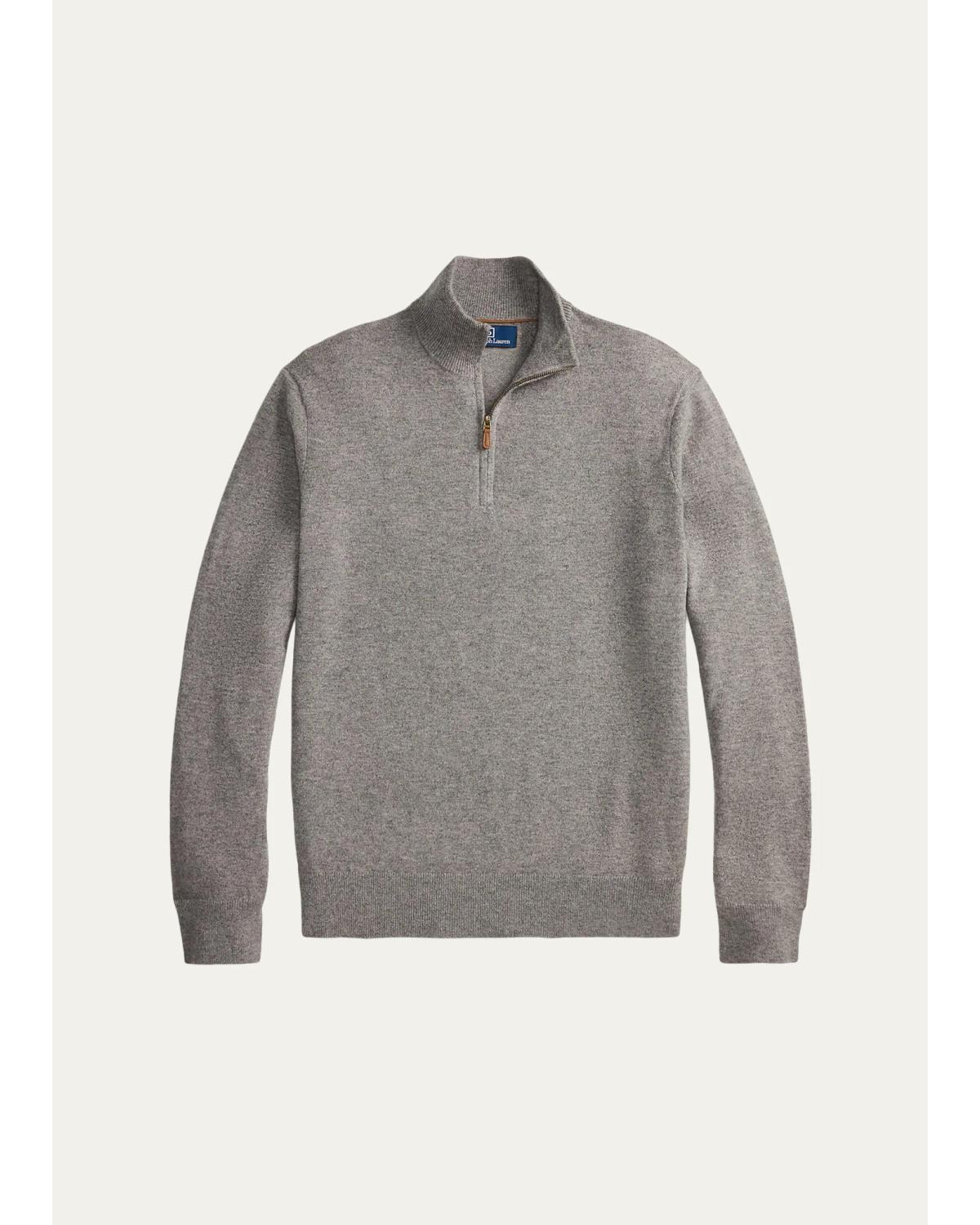Men'S Cashmere Half-Zip Sweater