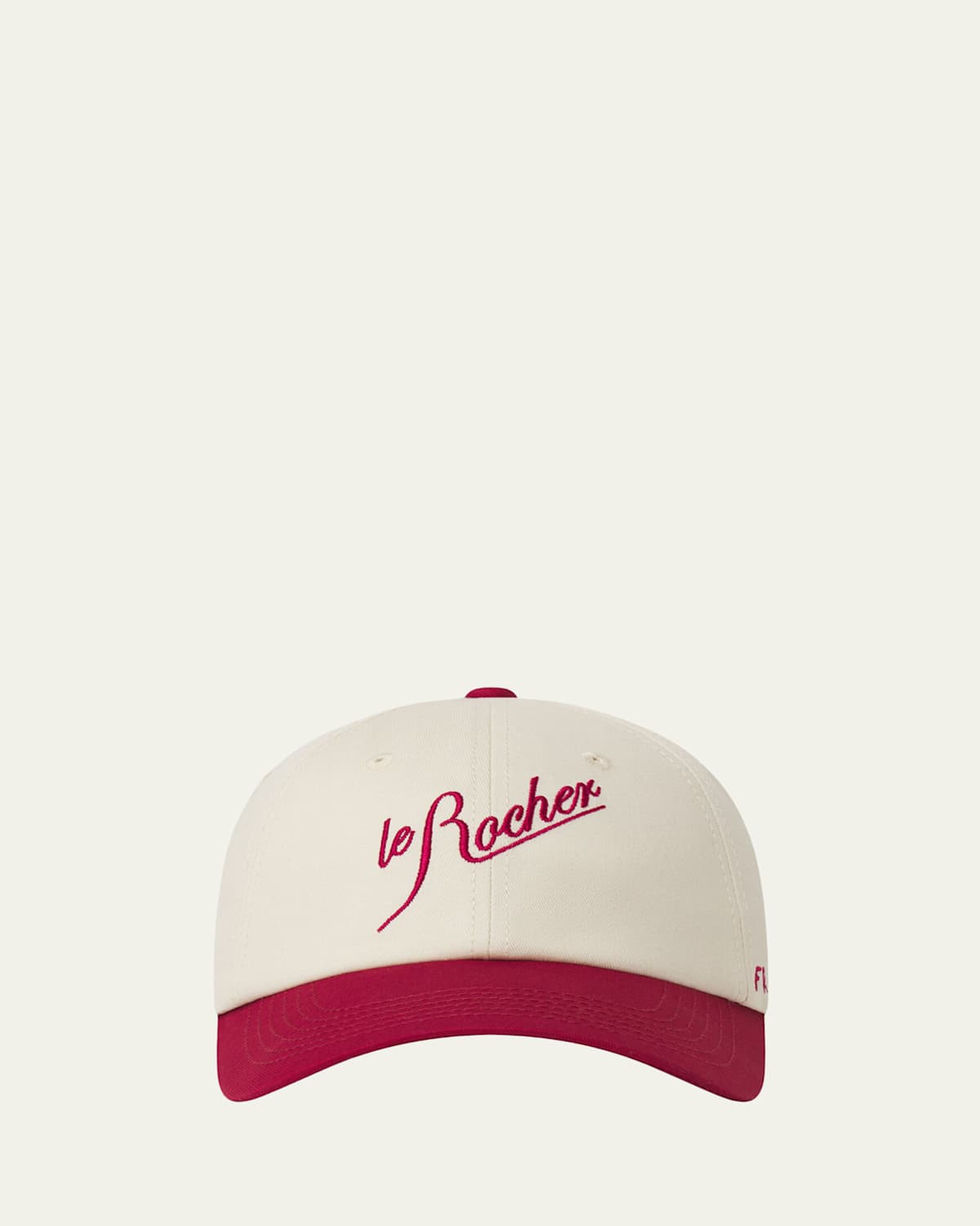 Frame X Alexandra Leclerc Le Rocher Baseball Cap In Red Multi