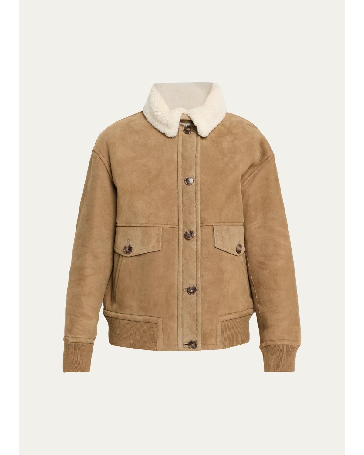 Lamb Shearling Aviator Jacket