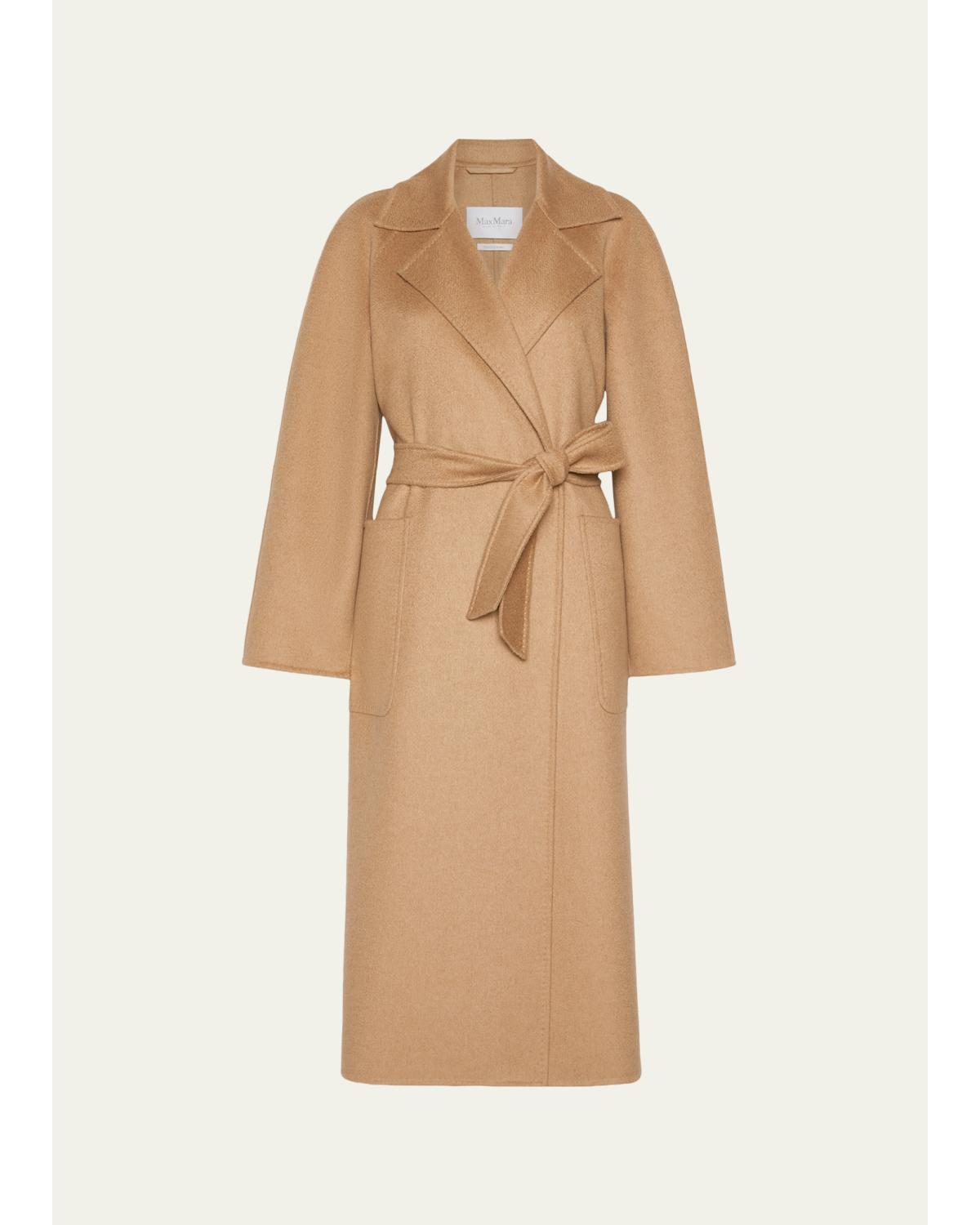 Belted Long Wrap Coat