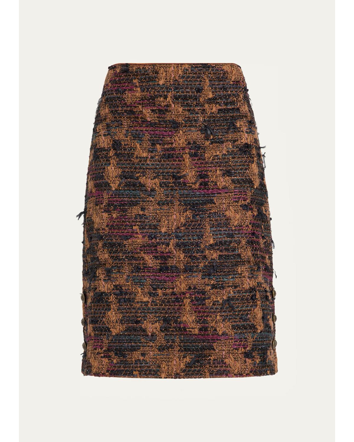Olsen Tweed Knee-Length Skirt