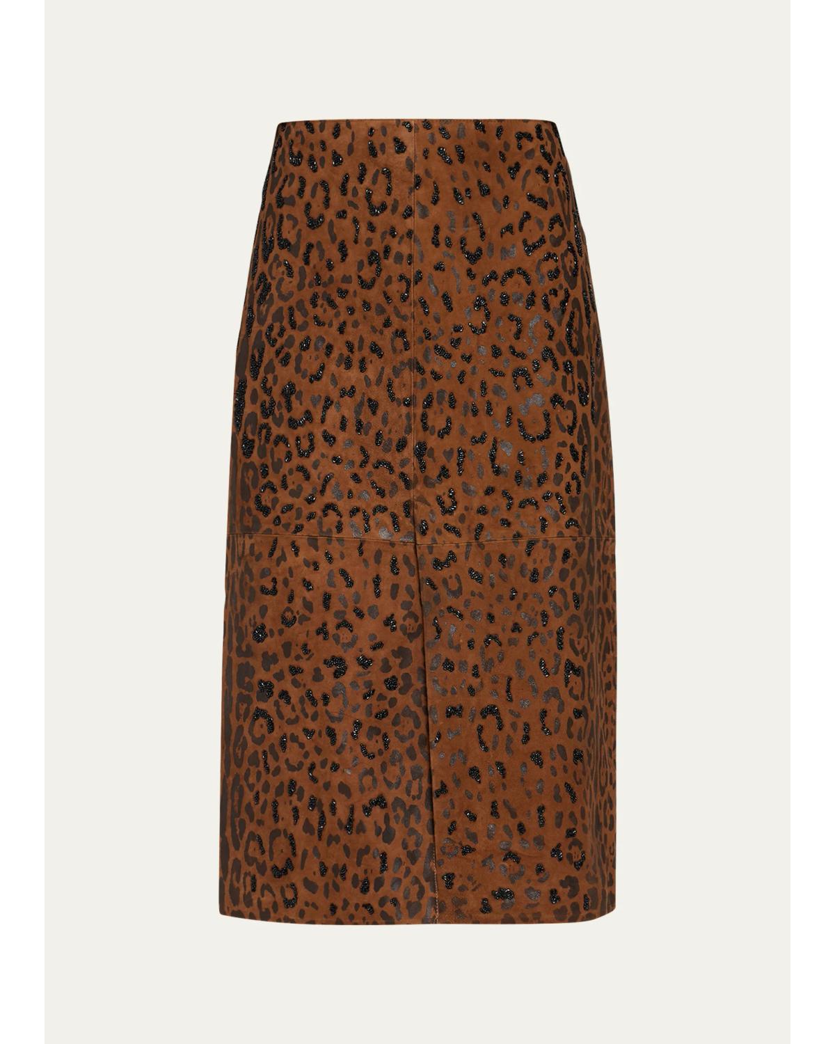 Melissa Beaded Leopard Midi