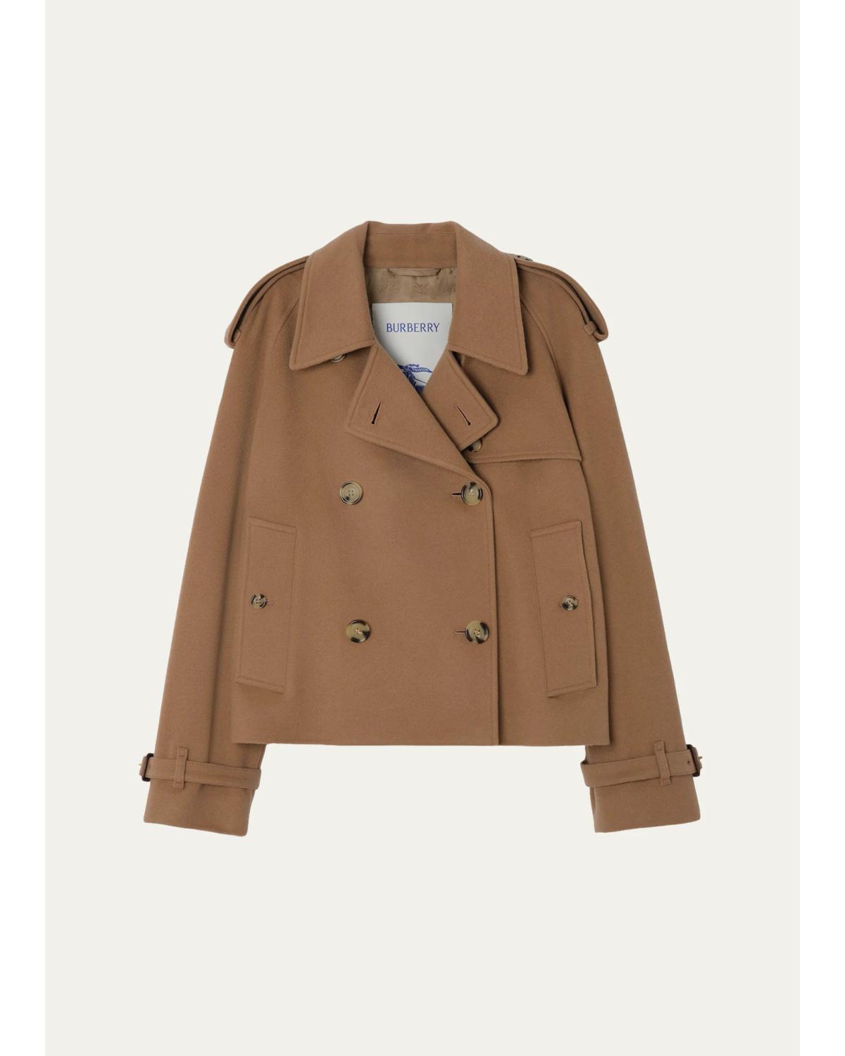Mayfair Cropped Cashmere Trench Jacket