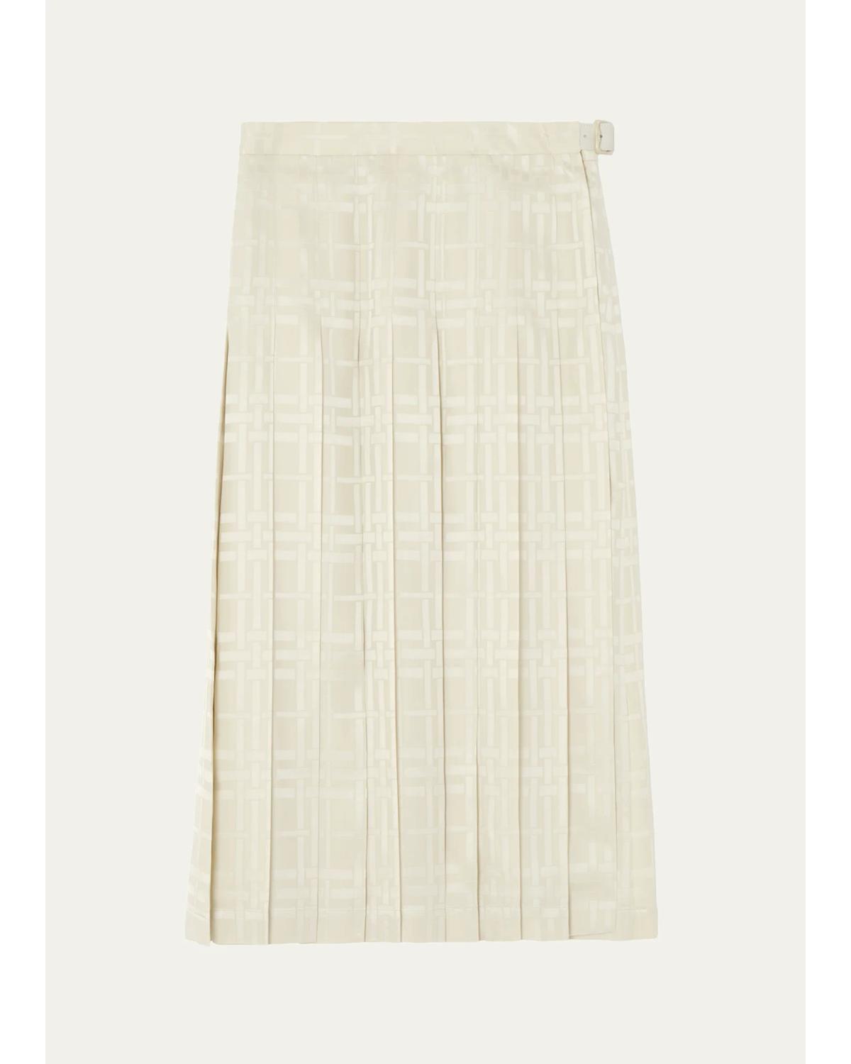 Annalie Jacquard-Check Midi