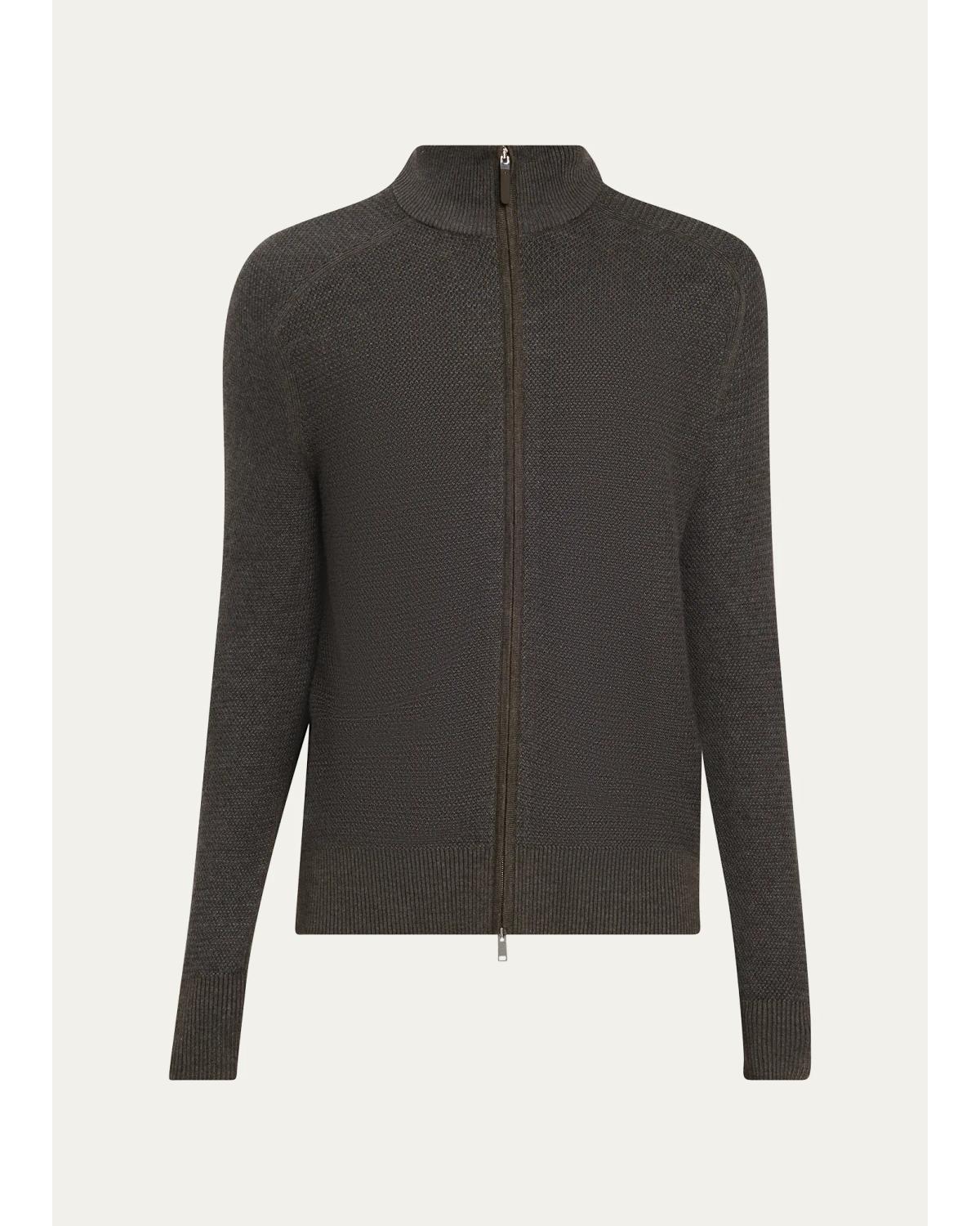 Men'S 14Gg Cashseta Full-Zip Sweater