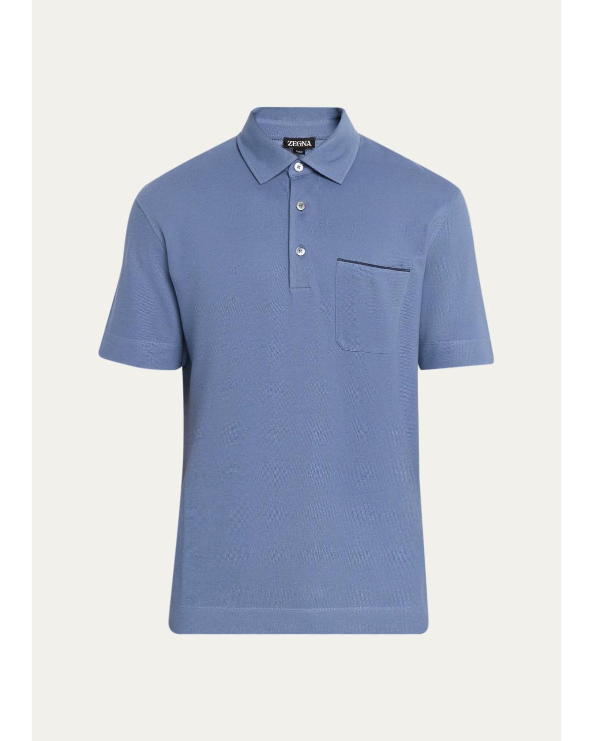 Men'S Cotton Pique Polo Shirt