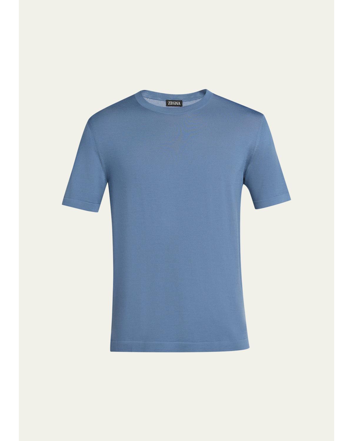 Men'S Trofeo Wool Solid Crewneck T-Shirt