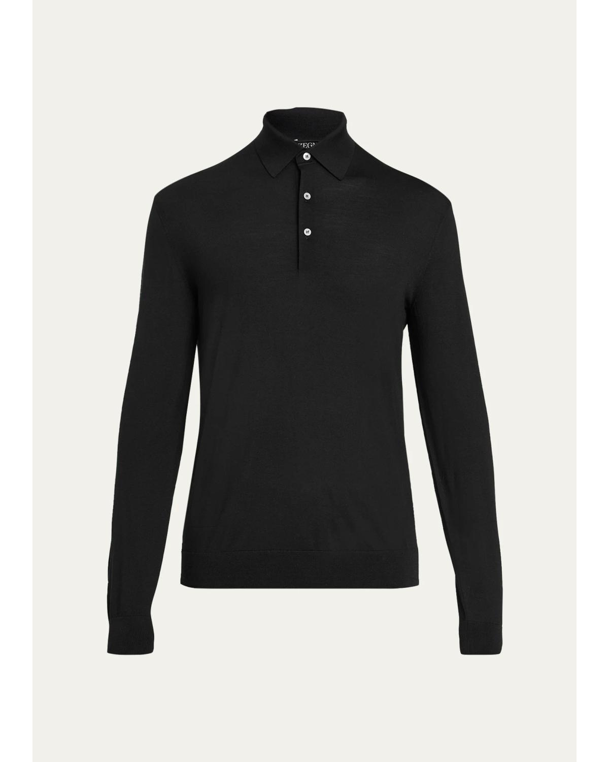 Men'S Trofeo Wool Polo Sweater