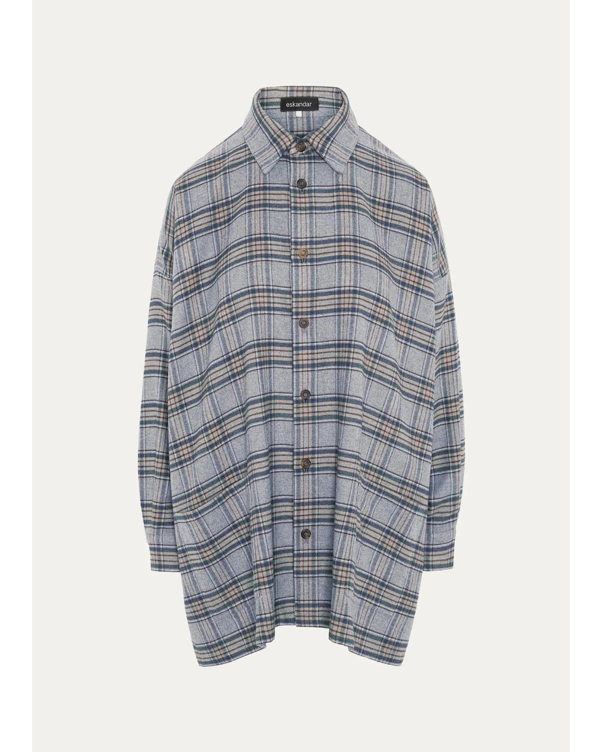 Wide A-Line Shirt Jacket