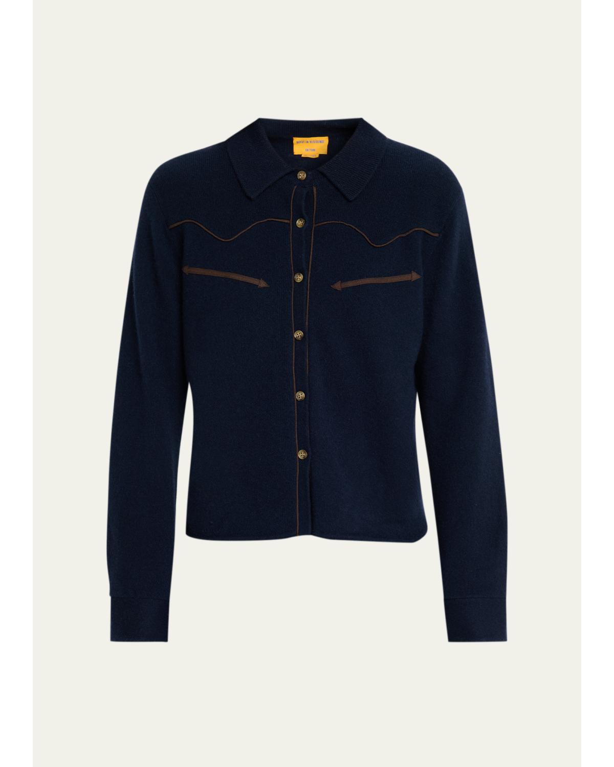 Cashmere Crop Western Shirt