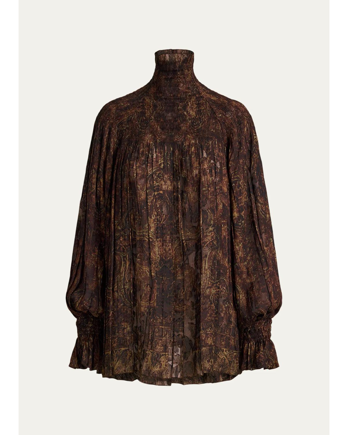 Maddison Paisley Fil Coupé Top