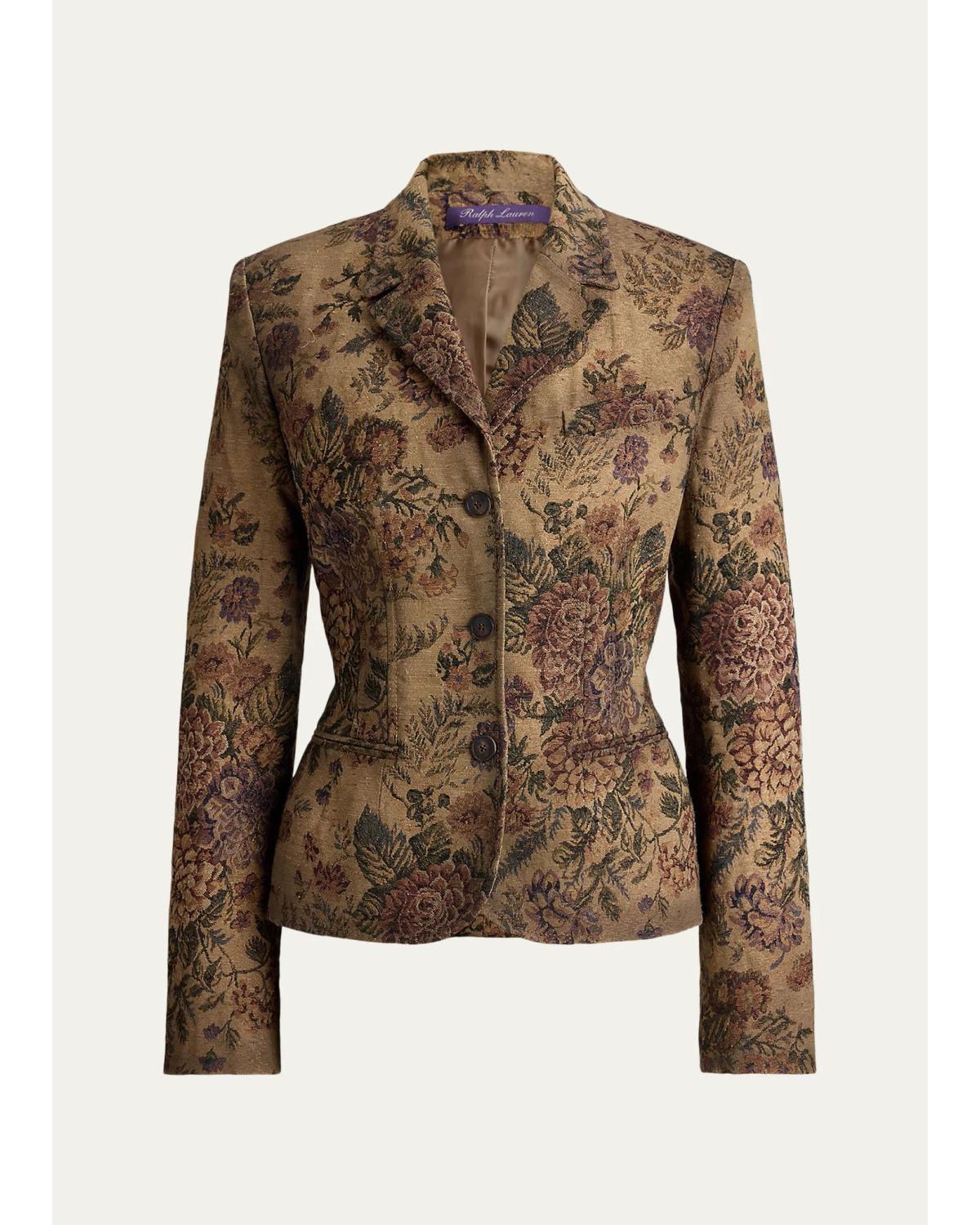Maurice Floral Gobelin Single-Breasted Jacket