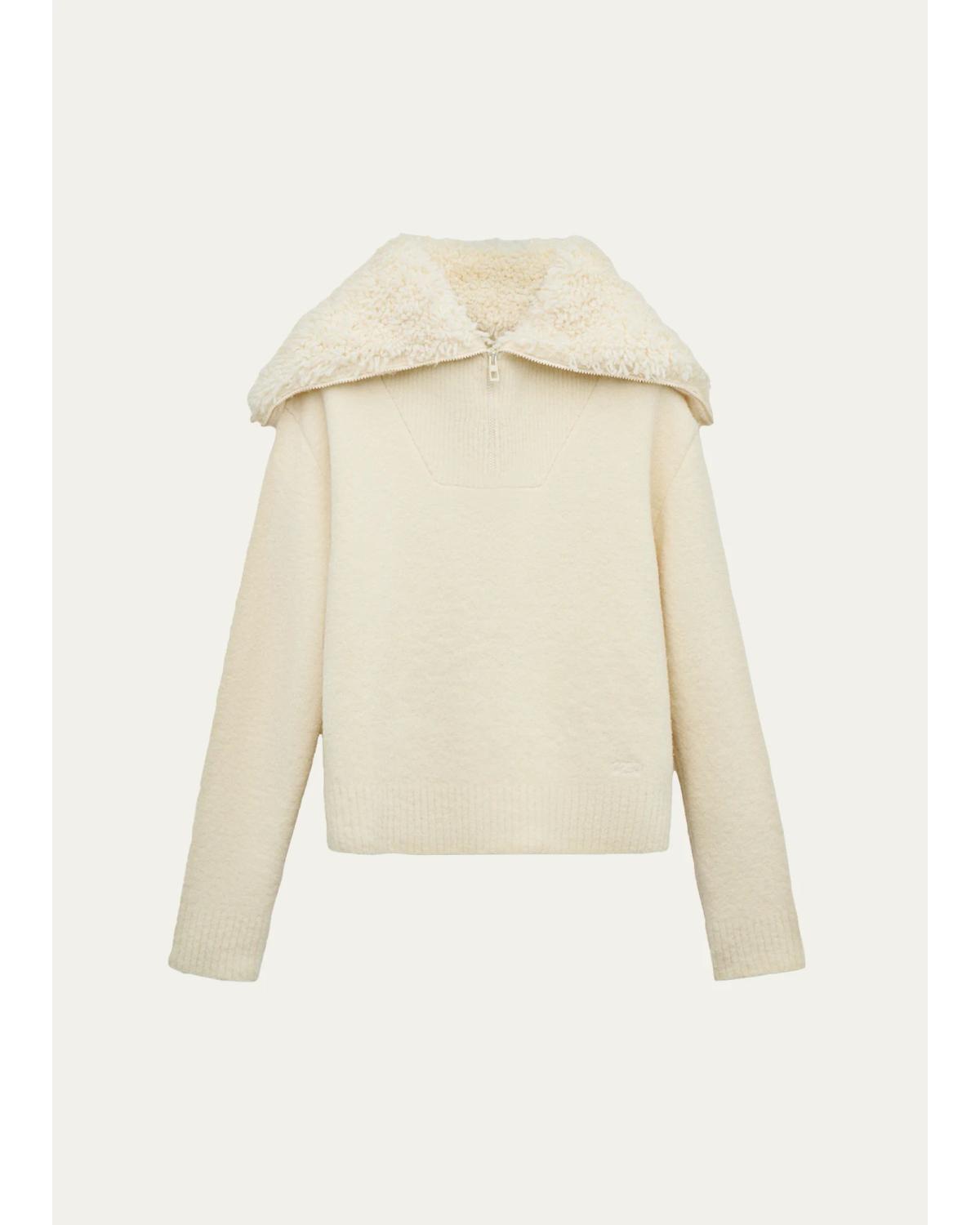 Knit Zip-Up Sweater
