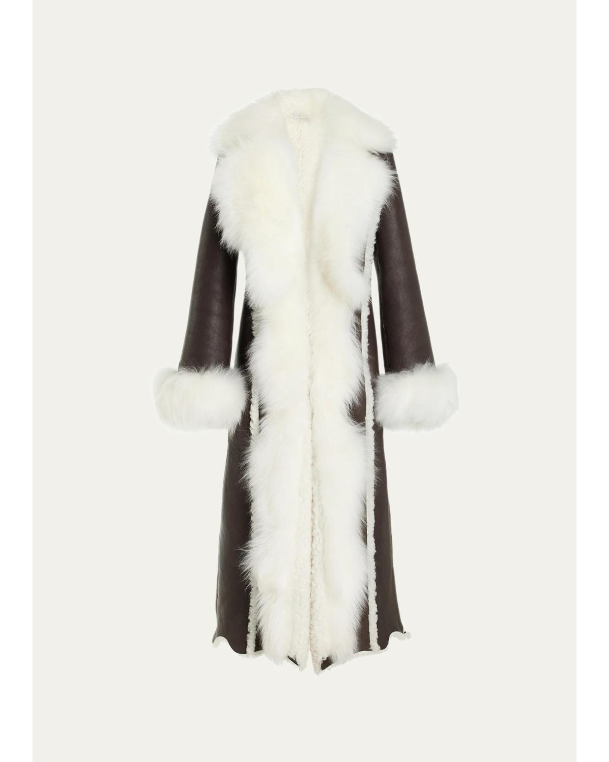 Prufrock Goat Shearling Long Coat