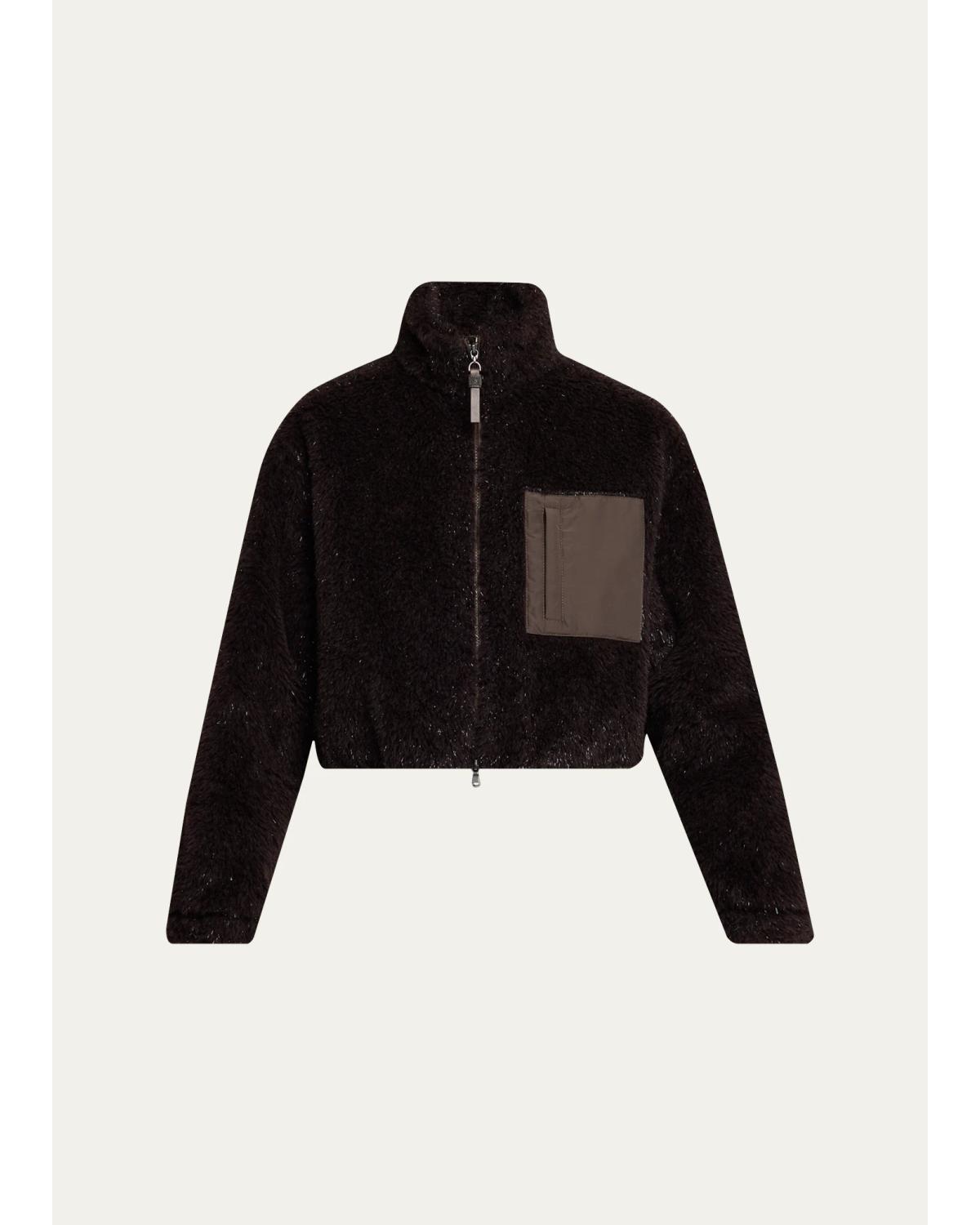 Sparkling Teddy Crop Jacket