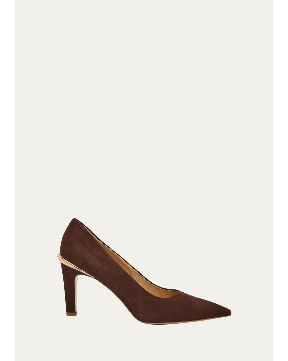 75Mm Edwina Suede Pointed-Toe Pumps