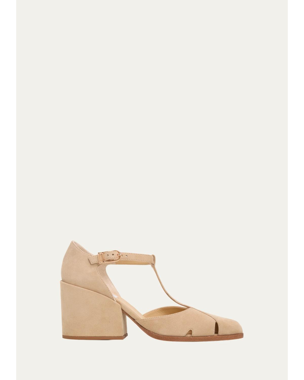 80Mm Hawes Suede T-Strap Sandals