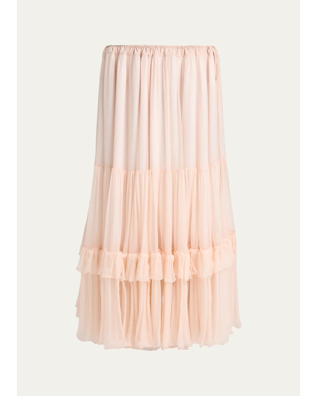 Silk Tiered Maxi