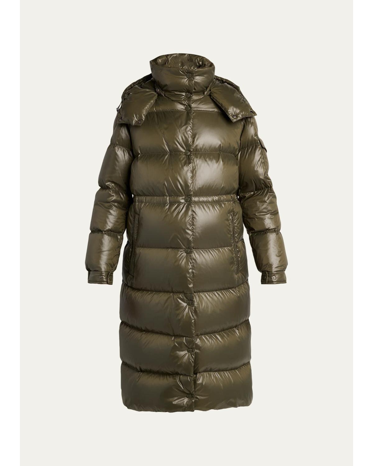 Cavettaz Hooded Long Down Jacket