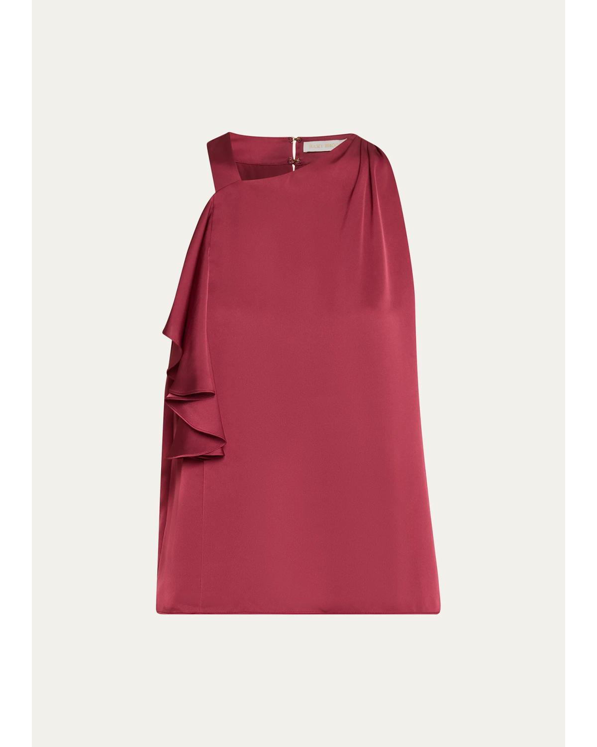 Danielle Sleeveless Ruffle Blouse