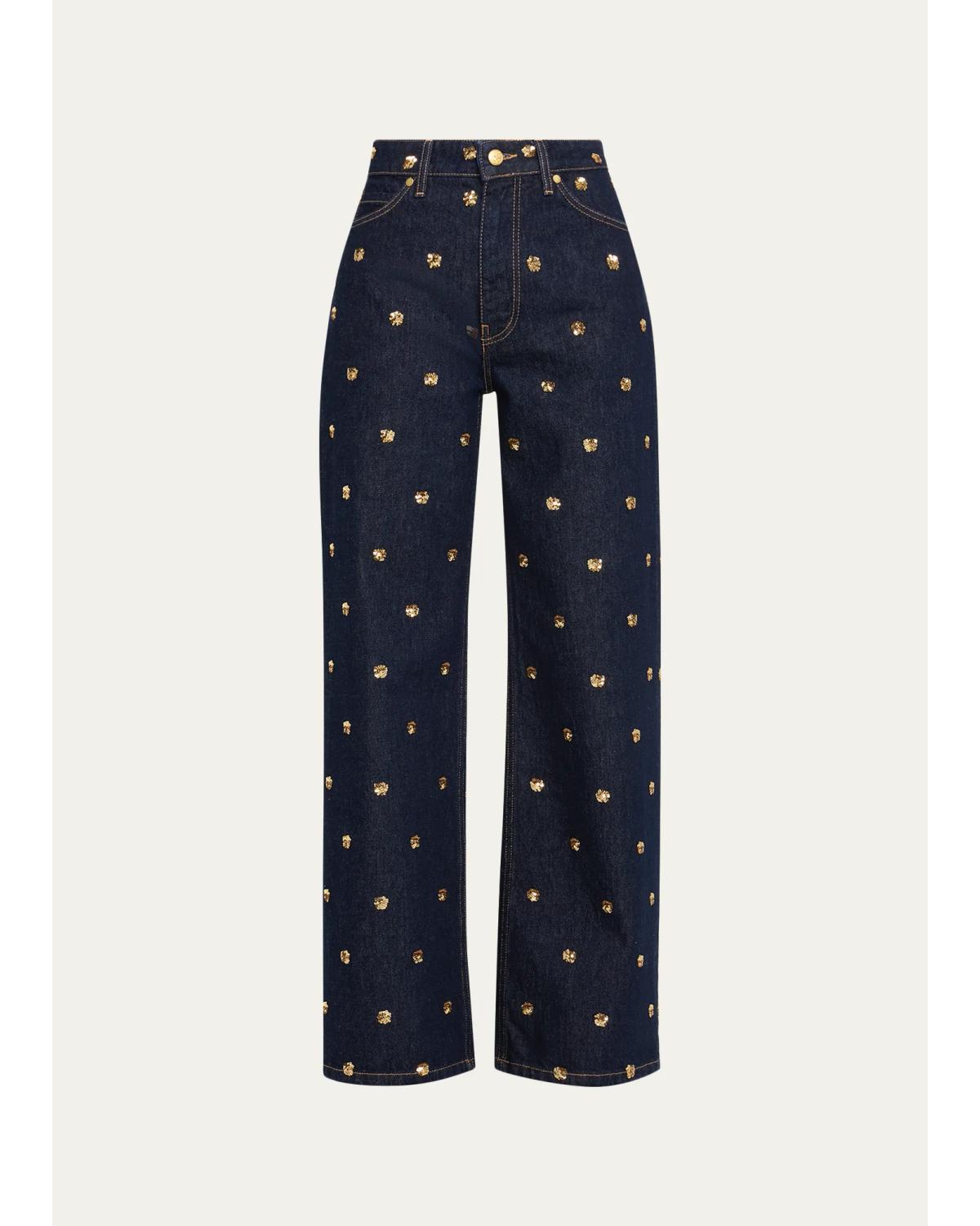 The Willow Embellished Wide- Leg