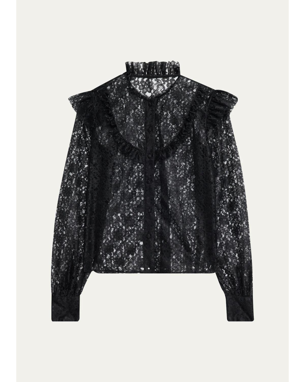 Floral Lace Sheer Top