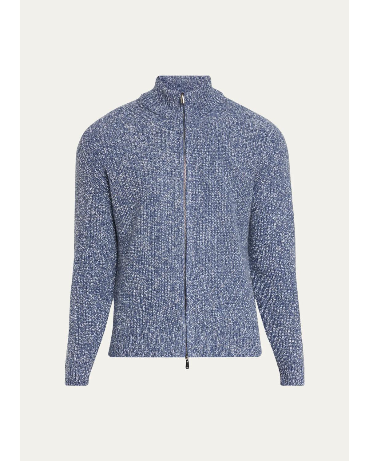 Men'S Mouline Cashmere Cardigan