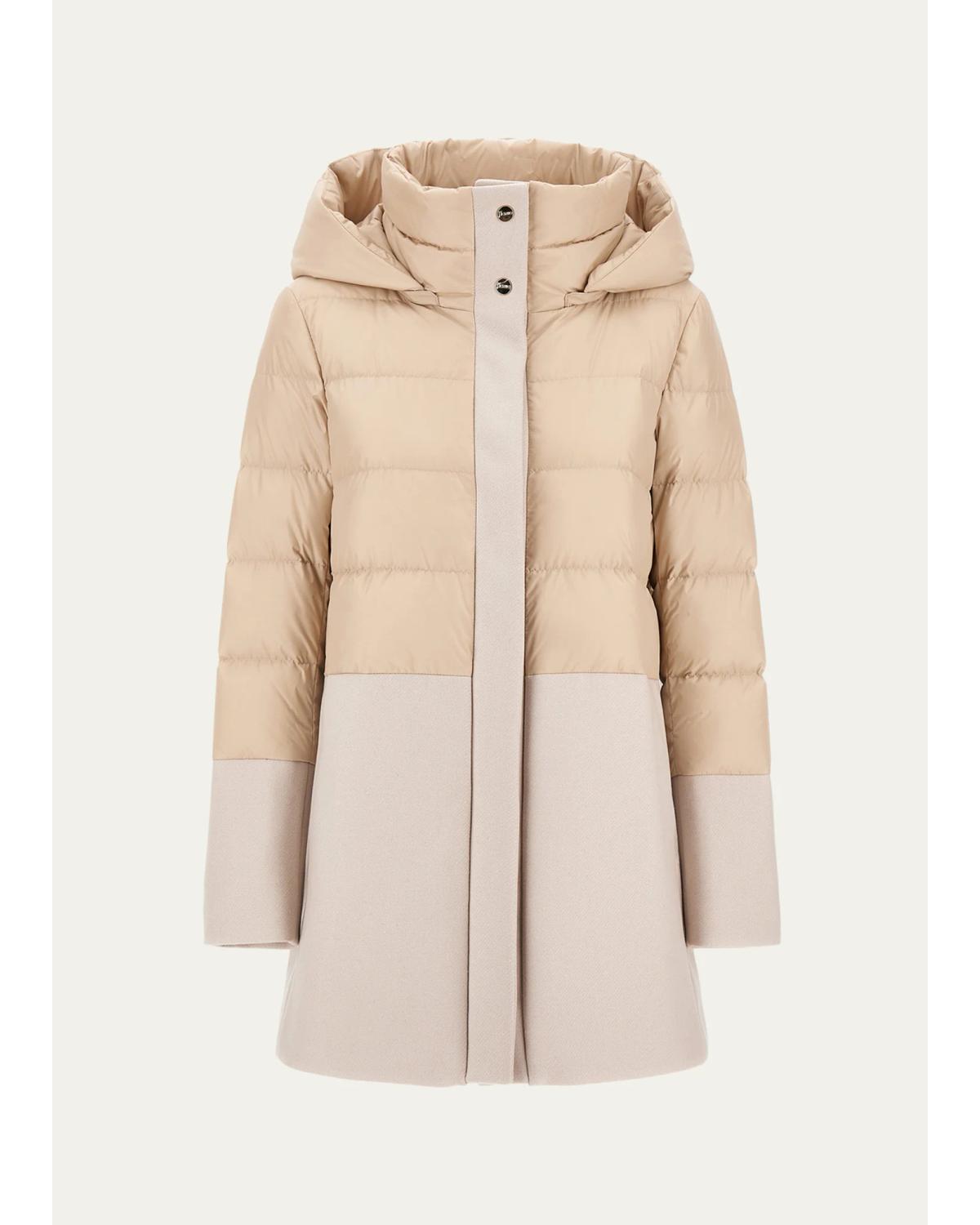 Woven Half Down-Fill Jacket