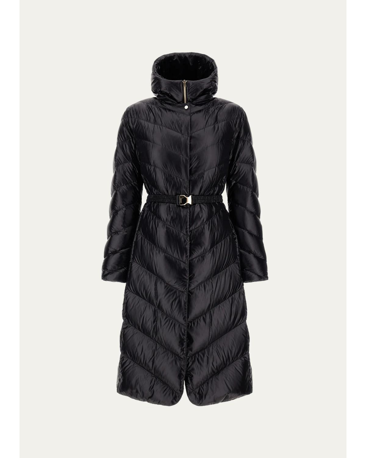 Herno Nylon Ultralight Oversized Down-fill Coat In Black