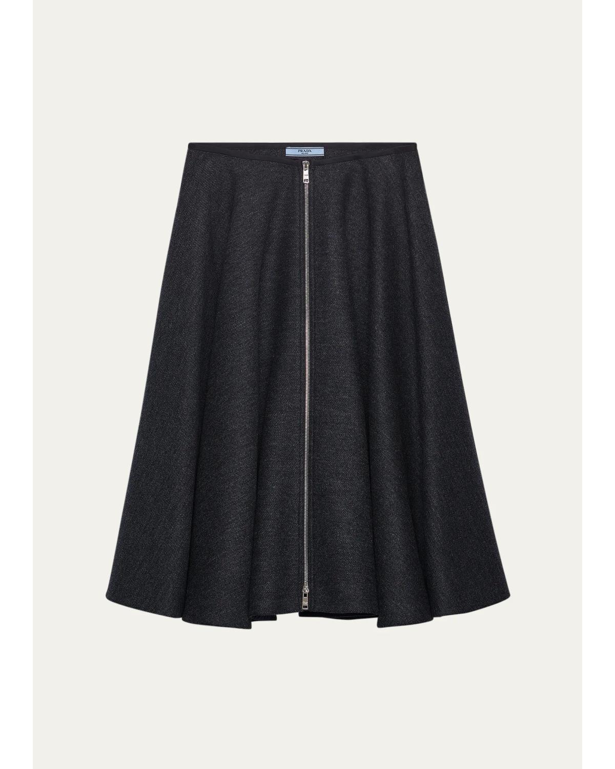 Wool A-Line Midi