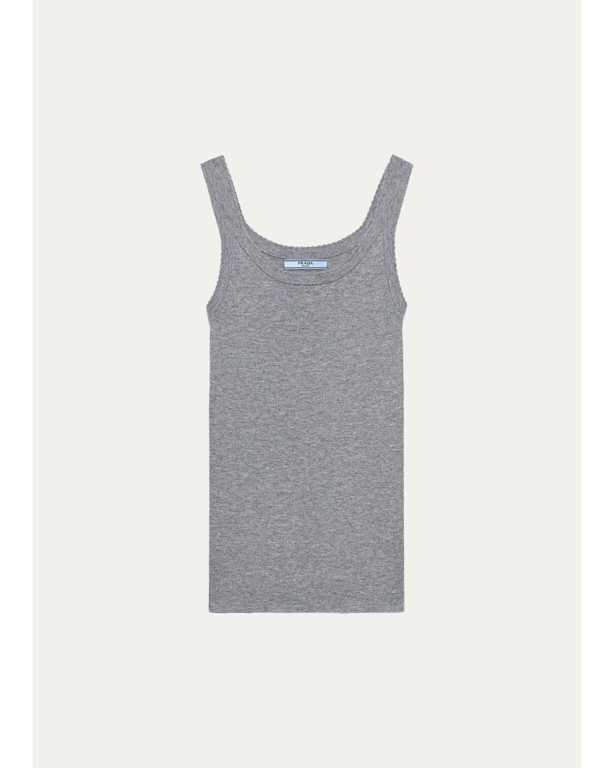 Ribbed Cashmere Tank