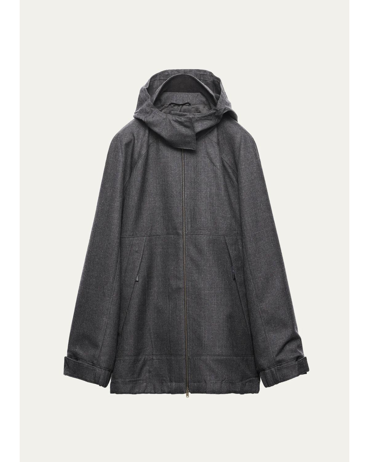 Straight Fit Wool Jacket