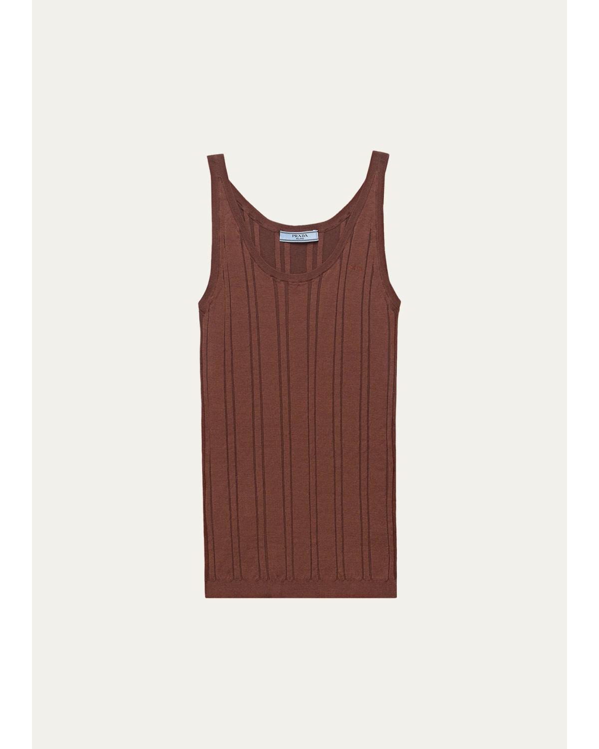 Rib-Knit Cotton Tank