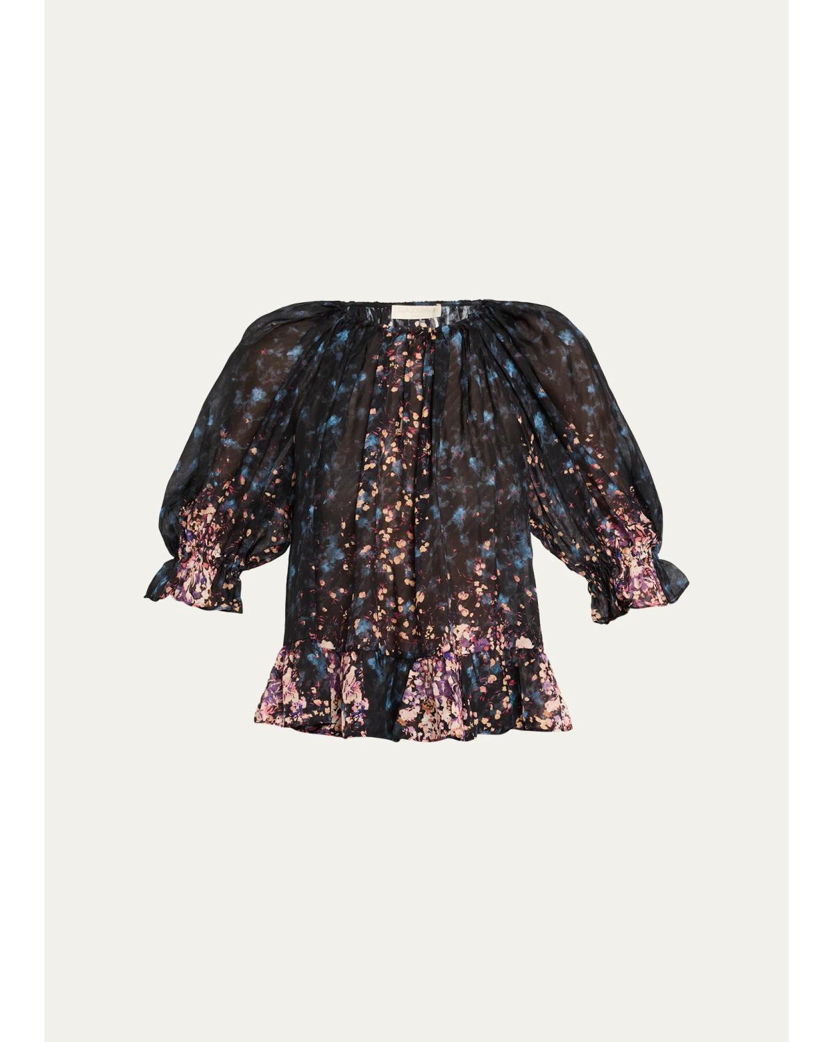 Elise Short-Sleeve Blouse