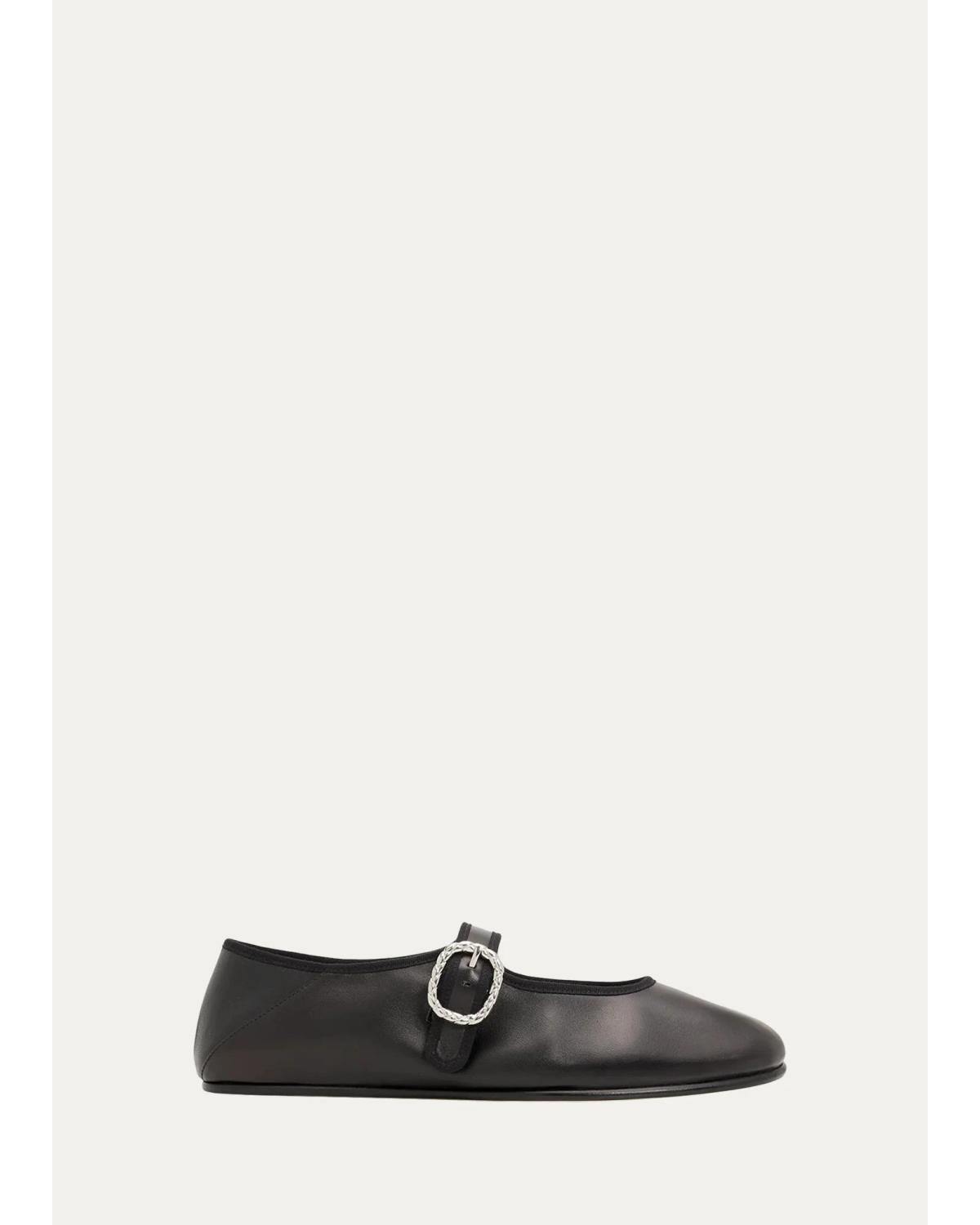 Veneziana Nappa Leather Ballerina Flats