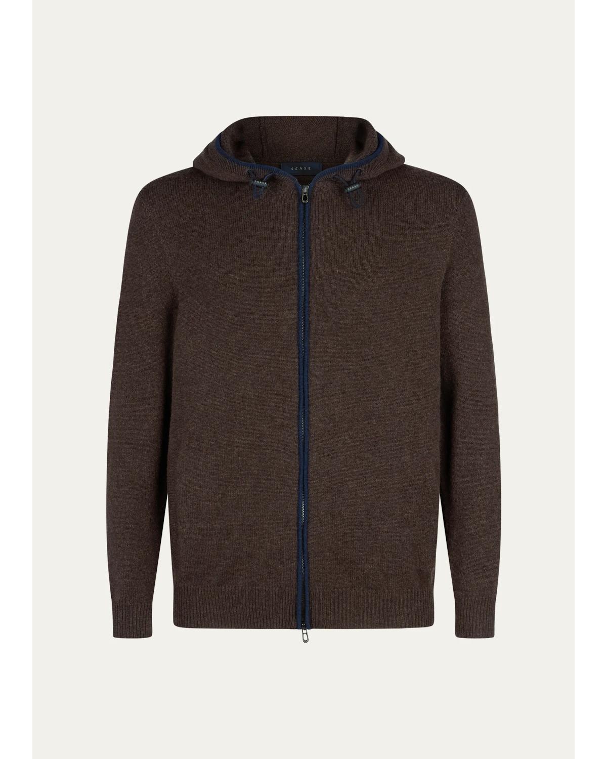 Men'S Waythree Cashmere Full-Zip Hoodie