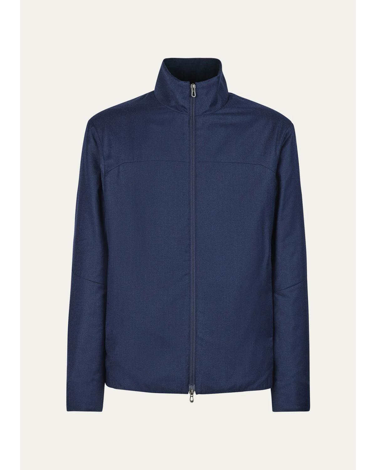 Men'S Stand Collar Full-Zip Jacket